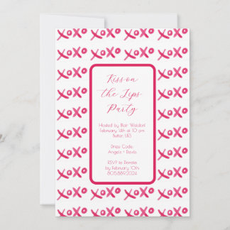 XOXO - convite pintado à mão