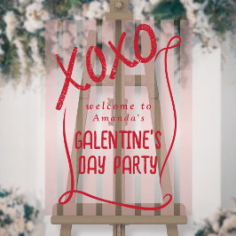 XOXO Hand Drawn Galentine’s Day Party Welcome