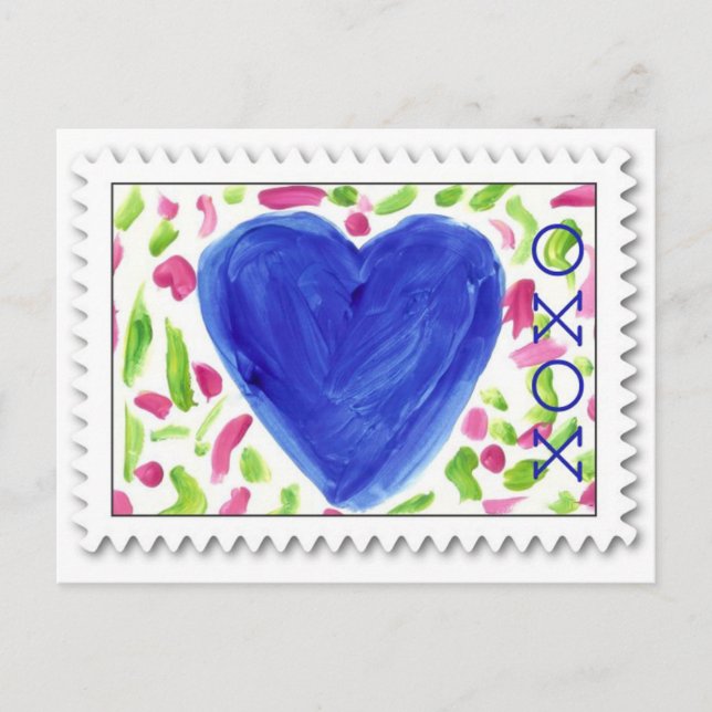 XOXO - Hugs & Kisses - Cartão postal (Frente)