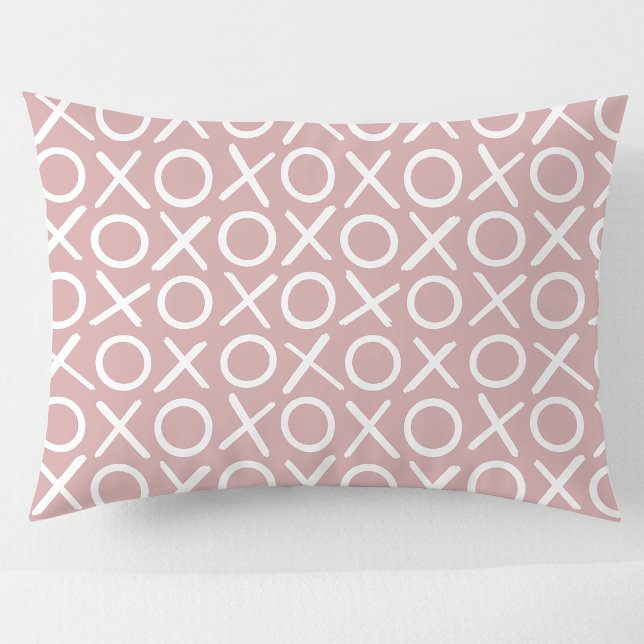 XOXO Hugs & Kisses Dusty Pink Cute Modern Pattern (Criador carregado)