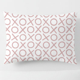 XOXO Hugs & Kisses Dusty Pink White Modern Pattern