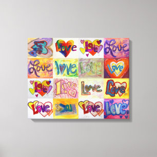 XOXO Love Word Trabalho de arte Canvas Painting (R