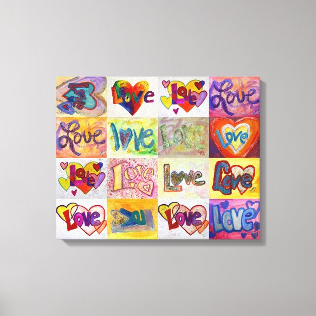 XOXO Love Word Trabalho de arte Canvas Painting (R (Frente)
