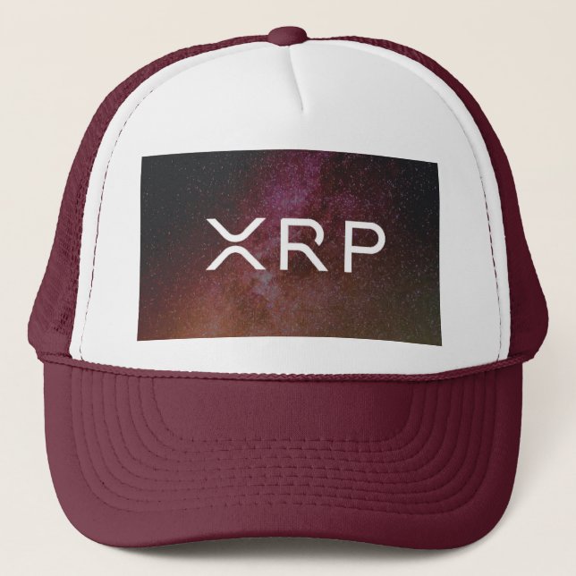 xrp, boné marrom do chapéu da ondinha (Frente)