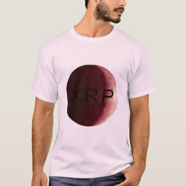 xrp, ondulação, camisa do logotipo lua vermelha