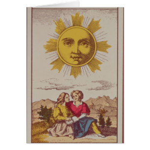 XVIIII Le Soleil, cartão de tarot francês do Sun