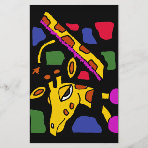 XX- arte abstracta do girafa