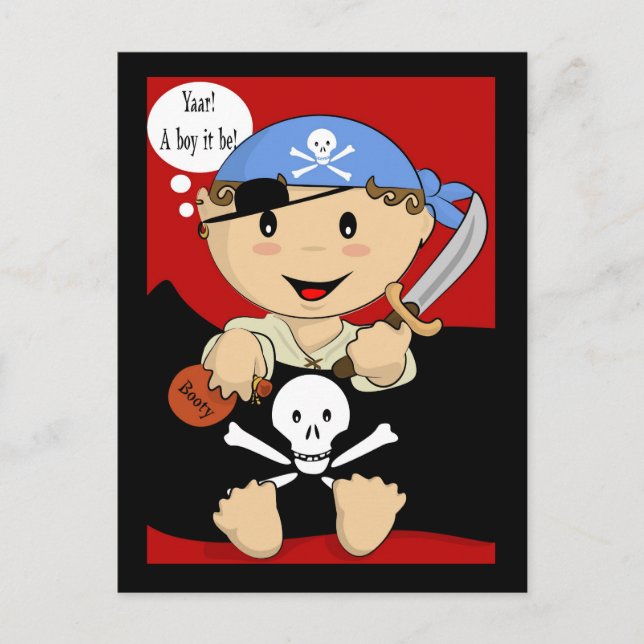 Yaar! Um garoto, será! Cartão Postal (Frente)