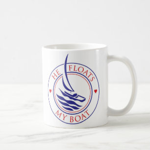 YachTees_Ele Flutua Minha Caneca De Barco