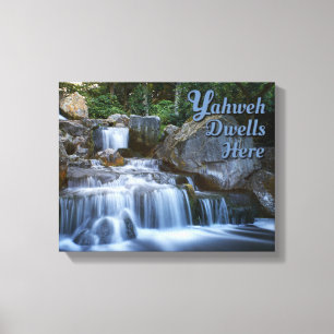 Yahweh mora aqui Canvas