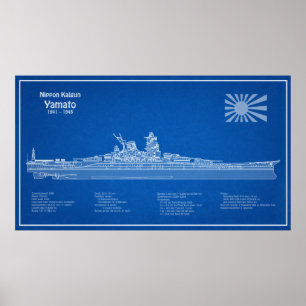 Yamato - Planos de Impressão Blueprint de Entrega