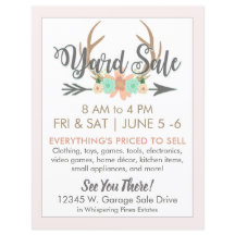 Yard Sale Flyer Modelo - Luz