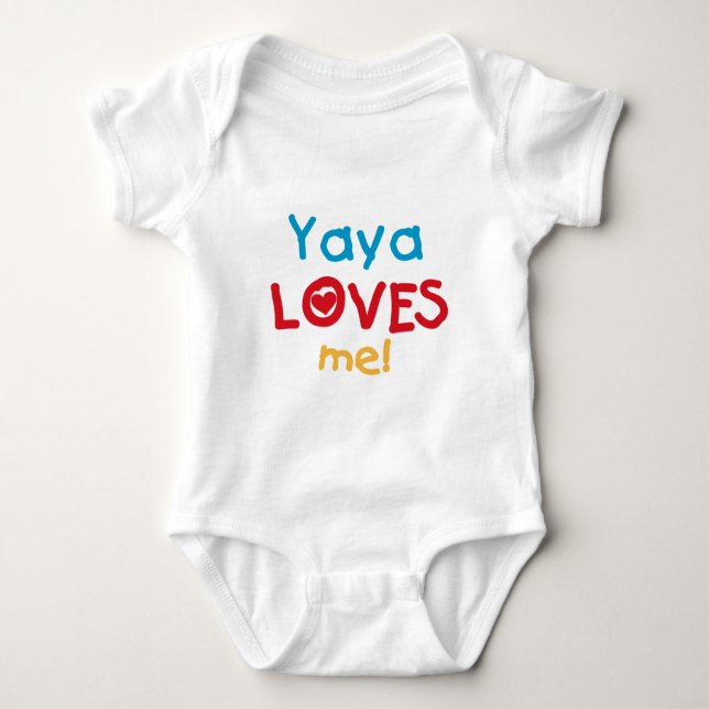 Yaya ama-me camiseta e presentes (Frente)