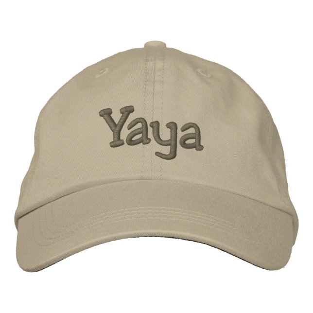 Yaya Embroiderou Boné de Baseball / Hat Khaki (Frente)