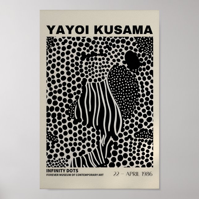 Yayoi Kusama Inspirou o Impressão de Arte Abstrato (Frente)