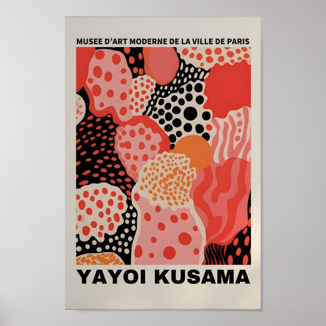 Yayoi Kusama Inspirou o Impressão de Arte Abstrato (Frente)