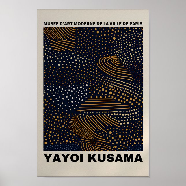 Yayoi Kusama Inspirou o Impressão de Arte Abstrato (Frente)