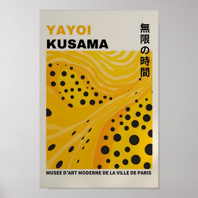 Yayoi Kusama Inspirou o Impressão de Arte Abstrato (Frente)