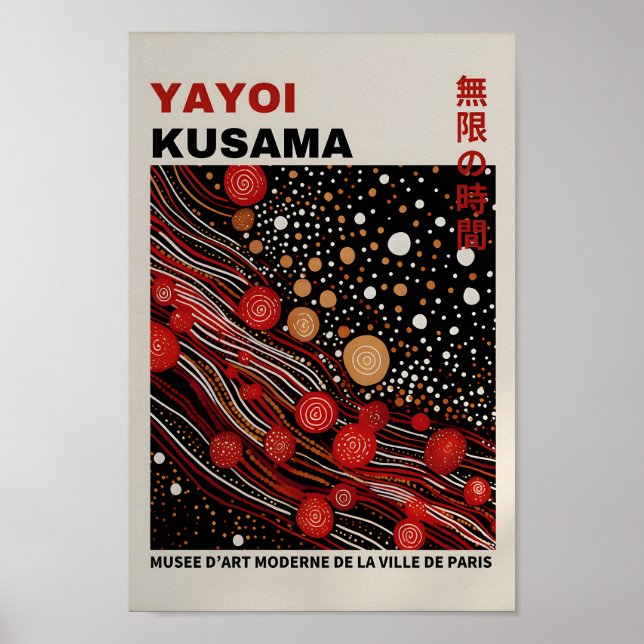 Yayoi Kusama Inspirou o Impressão de Arte Abstrato (Frente)