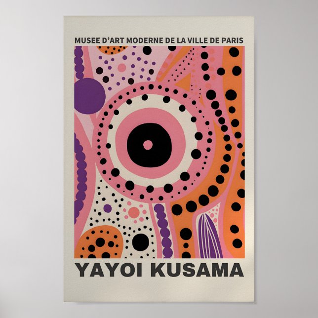 Yayoi Kusama Inspirou o Impressão de Arte Abstrato (Frente)