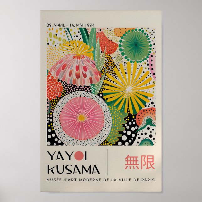 Yayoi Kusama Inspirou o Impressão de Arte Abstrato (Frente)