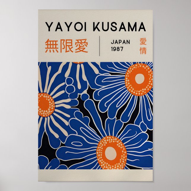 Yayoi Kusama Inspirou o Impressão de Arte Abstrato (Frente)