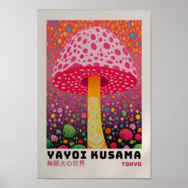 Yayoi Kusama Inspirou o Impressão de Arte Abstrato