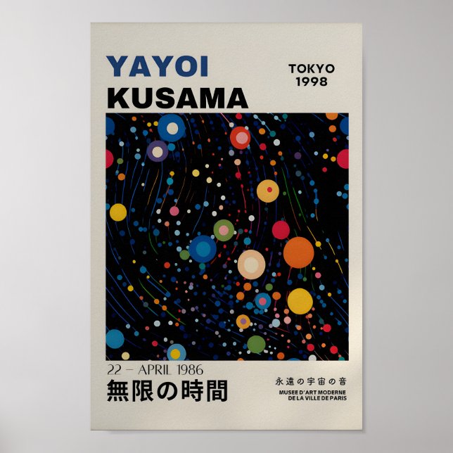 Yayoi Kusama Inspirou o Impressão de Arte Abstrato (Frente)