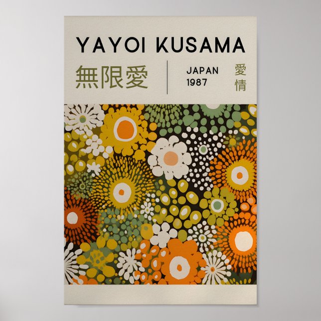 Yayoi Kusama Inspirou o Impressão de Arte Abstrato (Frente)