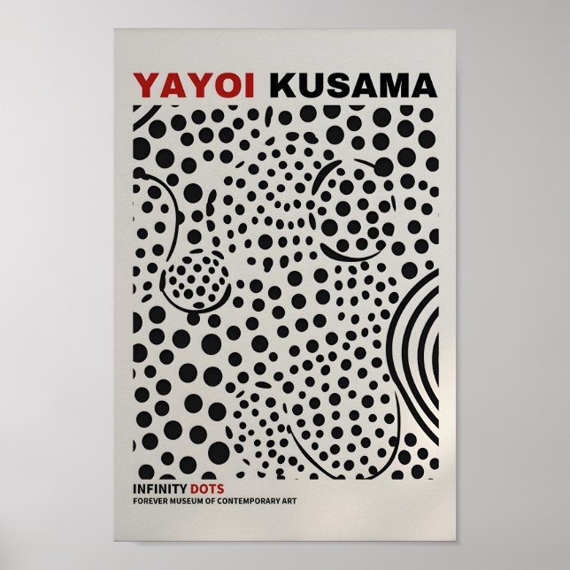 Yayoi Kusama Inspirou o Impressão de Arte Abstrato (Frente)