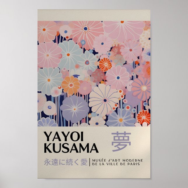 Yayoi Kusama Inspirou o Impressão de Arte Abstrato (Frente)