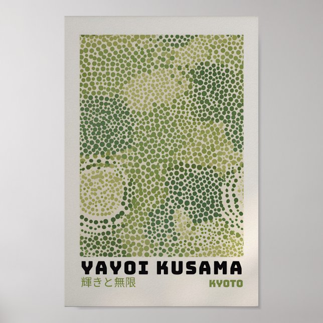 Yayoi Kusama Inspirou o Impressão de Arte Abstrato (Frente)