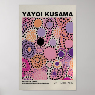 Yayoi Kusama Inspirou o Impressão de Arte Abstrato
