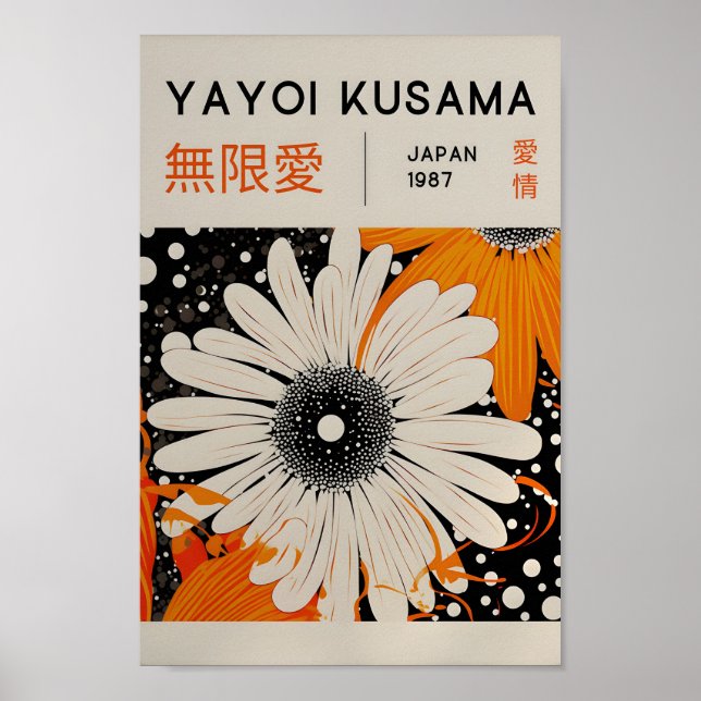 Yayoi Kusama Inspirou o Impressão de Arte Abstrato (Frente)