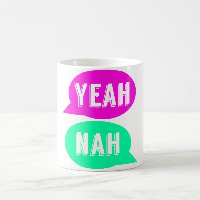 Yeah Nah caneca do impressão - um presente para (Centro)