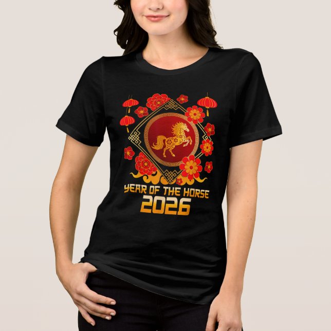 Year Of The Horse 2026 - Chinese New Year Zodiac T (Frente)
