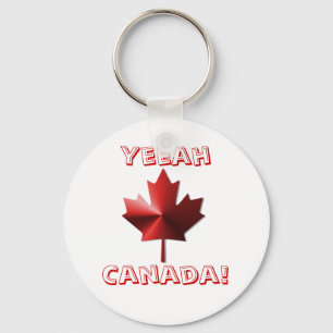 Yeeah Canada Flag Maple Leaf Chaveiro