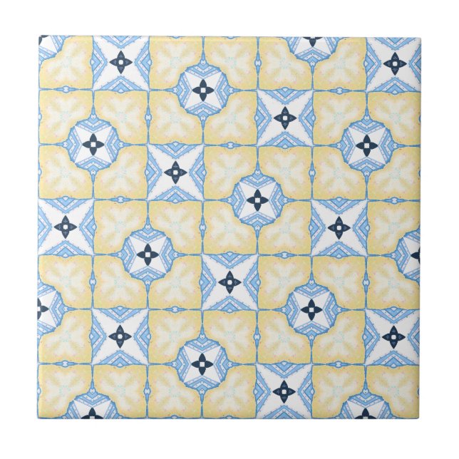 Yellow and Blue Tile  (Frente)