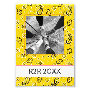 Yellow Bandana Hiking Adventure Foto Diversão