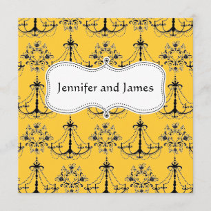 Yellow Chandelier Salve O Anúncio De Data