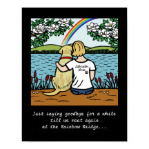 Yellow Labrador Angel e mamãe Blonde S Poster