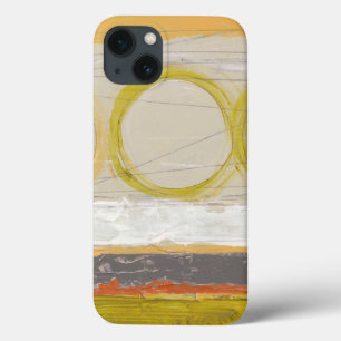 Yellow & Orange Circles on Multicolored Background