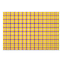 Yellow Purple White Plaid Classic