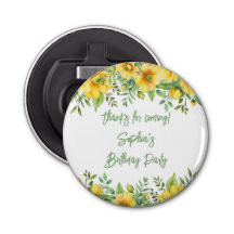 Yellow Sage Green Flowers Floral Party Favors