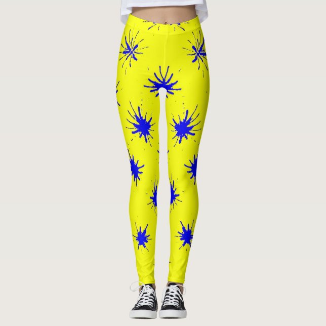 Yellow Splash Leggings (Frente)