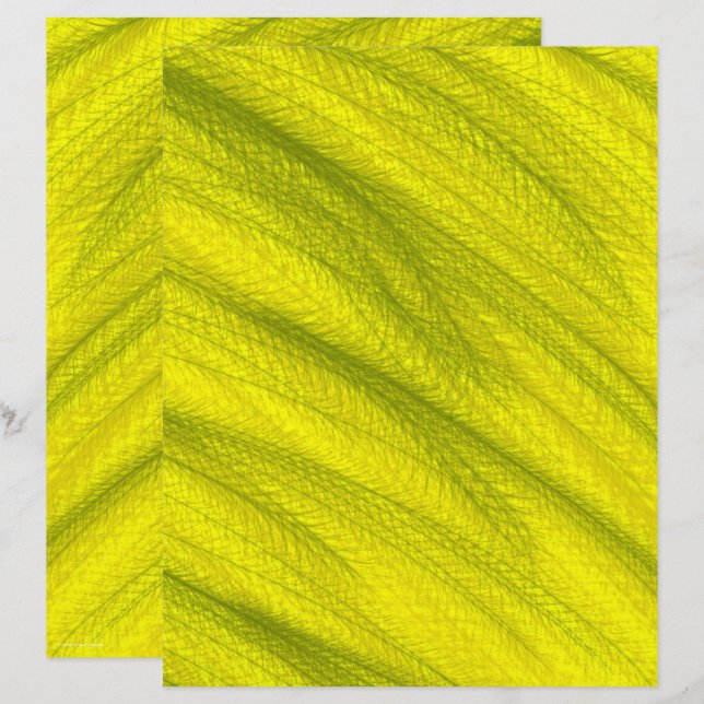 Yellow Wheat Field Scrapbook Paper 2-Sided Page (Frente/Verso)