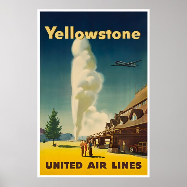 Yellowstone Art National Park Poster United Print (Frente)