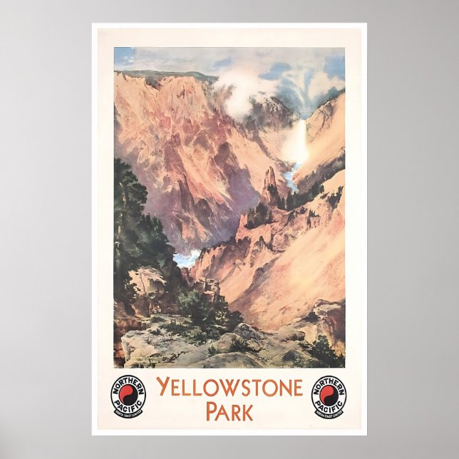 Yellowstone Art National Park Poster Yellowstone (Frente)