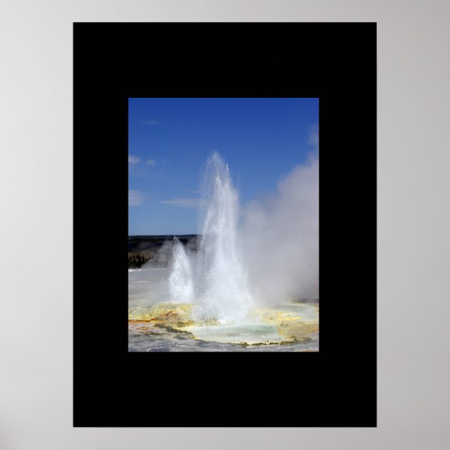 Yellowstone Geysers Poster (Frente)