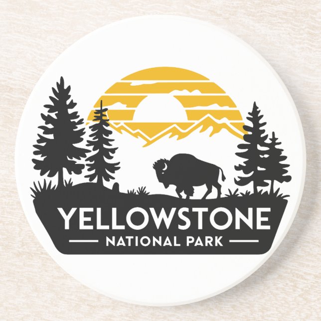 Yellowstone National Park Bison Porta copos (Frente)